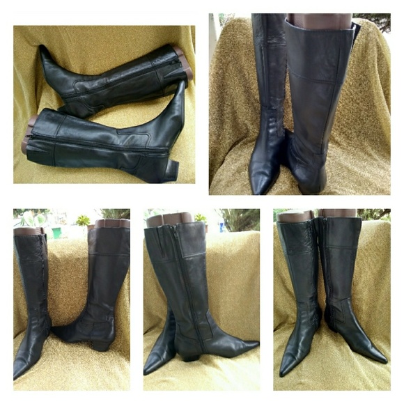 ***SALE, ***SALE***Franco Sarto***SALE*** Shoes - **SALE** FRANCO SARTO CABOT BLACK LEATHER BOOTS